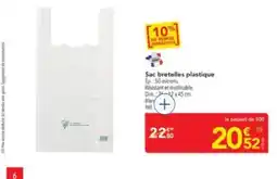 METRO Sac bretelles plastique offre