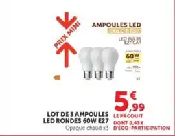 Super U AMPOULES LED offre