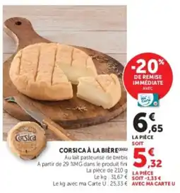 U Express Corsica à la bière offre