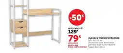 Super U Bureau 2 tiroirs/1 colonne offre