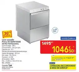 METRO Prima Lave-vaisselle offre