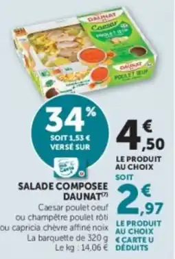 U Express DAUNAT SALADE COMPOSEE offre