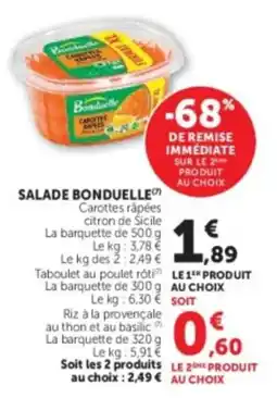 U Express Bonduelle Salade offre
