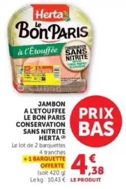U Express Herta Jambon à l'Étouffée offre