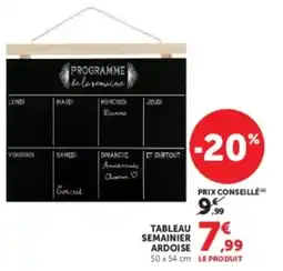 Super U TABLEAU SEMAINIER ARDOISE offre