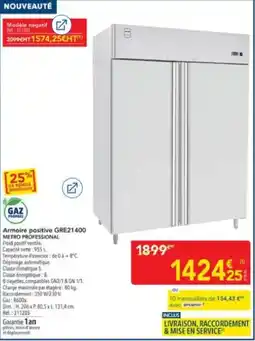 METRO METRO PROFESSIONAL Armoire positive GRE21400 offre