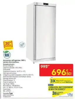 METRO METRO PROFESSIONAL Armoires réfrigérées 380 L offre