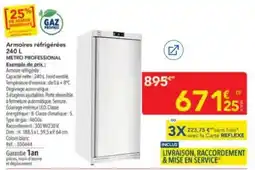 METRO METRO PROFESSIONAL Armoires réfrigérées offre