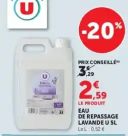 Super U U EAU DE REPASSAGE offre