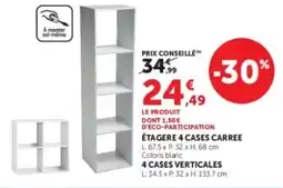 Super U ÉTAGERE 4 CASES CARREE offre