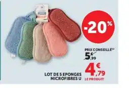 Super U U Eponges microfibres offre