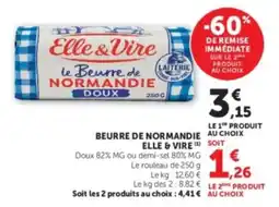 U Express Elle & Vire Beurre de Normandie offre
