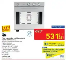 METRO METRO PROFESSIONAL Four à air pulsé multifonctions offre