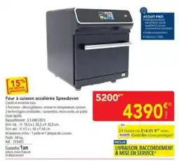 METRO Speedoven Four à cuisson accélérée offre