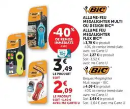 Super U BIC Allume-feu Megalighter Multi offre