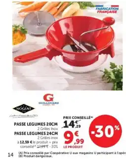 Super U GUILLLOURD PASSE LEGUMES 24CM offre