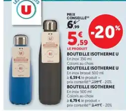 Super U BOUTEILLE ISOTHERME U offre