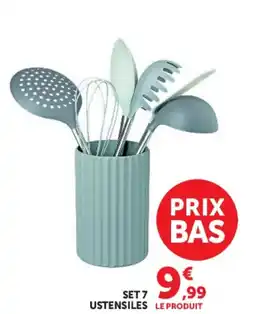 Super U Set 7 ustensiles offre