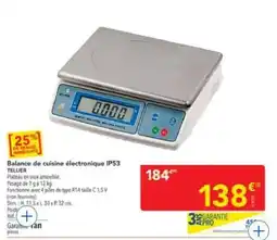 METRO TELLIER Balance de cuisine électronique IP53 offre