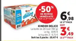 U Express Kinder Delice offre