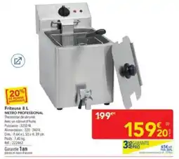 METRO METRO PROFESSIONAL Friteuse 8 L offre