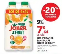 U Express Joker Le Fruit offre