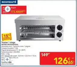 METRO METRO PROFESSIONAL Toaster 1 étage offre