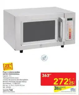 METRO METRO PROFESSIONAL Four à micro-ondes offre