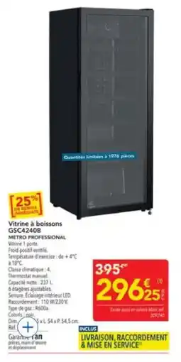 METRO METRO PROFESSIONAL Vitrine à boissons offre