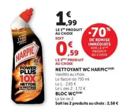 U Express Harpic Nettoyant WC offre