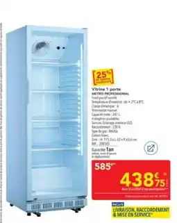 METRO METRO PROFESSIONAL Vitrine 1 porte offre