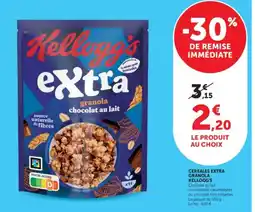 U Express Kellogg's extra granola chocolat au lait offre