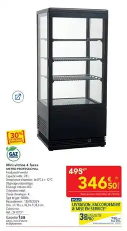 METRO METRO PROFESSIONAL Mini-vitrine 4 faces offre
