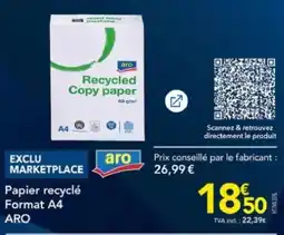 METRO ARO Papier recyclé offre