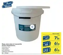 METRO METRO PROFESSIONAL Seau avec anse et couvercle offre