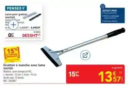 METRO MATFER Grattoir à manche avec lame offre