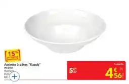 METRO Kazub Assiette à pâtes offre