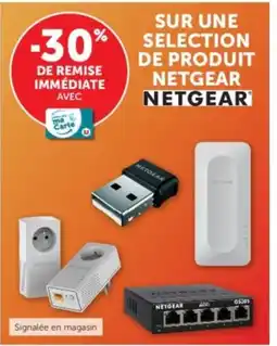 Super U Netgear sur une selection de produit offre