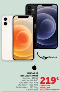 Super U Apple iPhone 12 offre