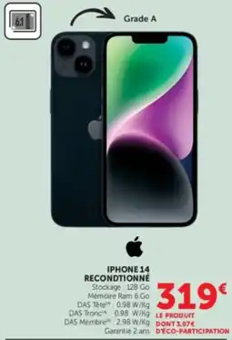 Super U Apple iPhone 14 offre