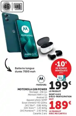 Super U motorola MOTOROLA G06 POWER offre