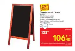METRO SECURIT Chevalet trottoir "Acajou" offre