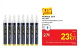 METRO SECURIT Feutres à craie offre