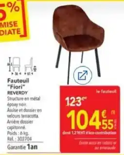 METRO REVERDY Fauteuil "Fiori" offre