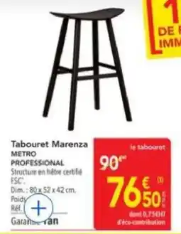 METRO METRO PROFESSIONAL Tabouret Marenza offre