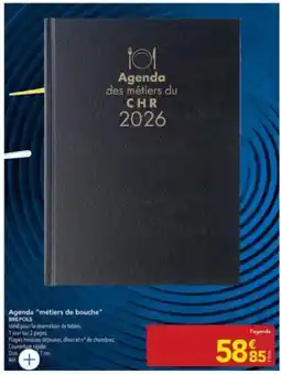 METRO BREPOLS Agenda métiers de bouche offre