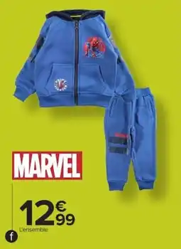 Carrefour Market MARVEL Sweat-shirt et pantalon offre