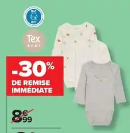 Carrefour Market Tex Baby bodysuits offre