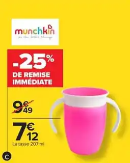 Carrefour Market munchkin La tasse offre