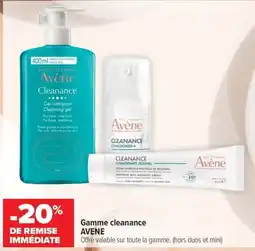 Carrefour maPara parapharmacie Avene gamme cleanance offre
